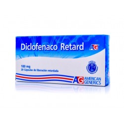 DICLOFENACO 100 MG AG X 20 CPS