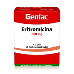 ERITROMICINA GENFAR 500 MG...