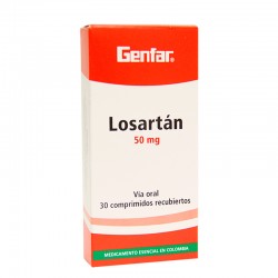 LOSARTAN 50 GF X 30 TBS