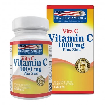 VITAMINA C +ZINC 1000MG...