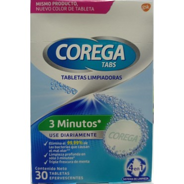 Corega Tabs, Limpieza...